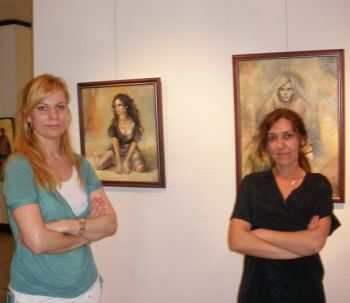   Елеонора Йорданова и Моника Каламерова за изложбата им „Живопис” и за самите тях