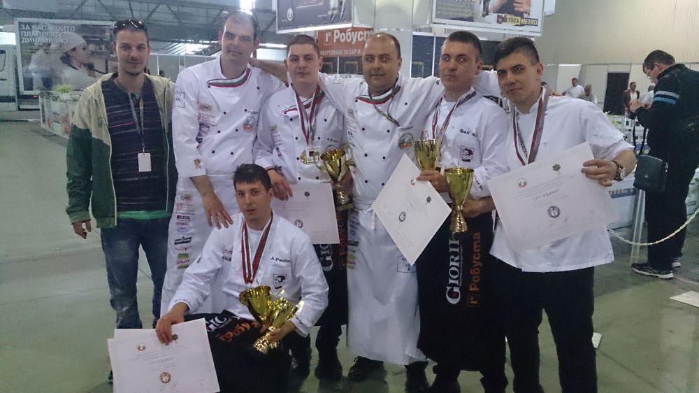 Отборът на ресторант Опиум втори Национална купа за кулинарен отбор на България