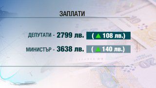 По-високи заплати от Нова година за депутати и министри