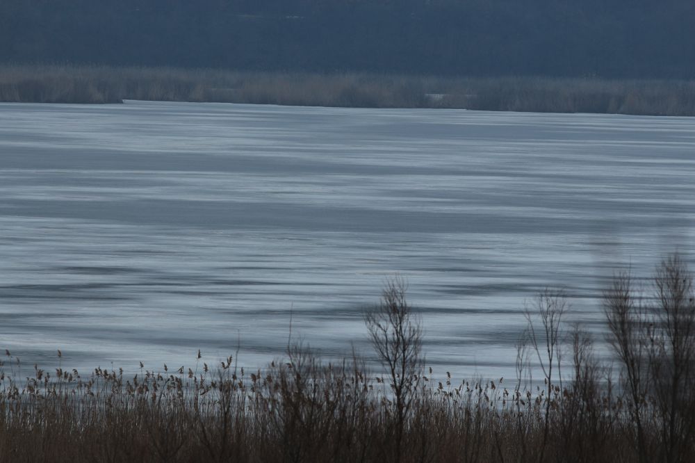 Езерото Сребърна замръзна 