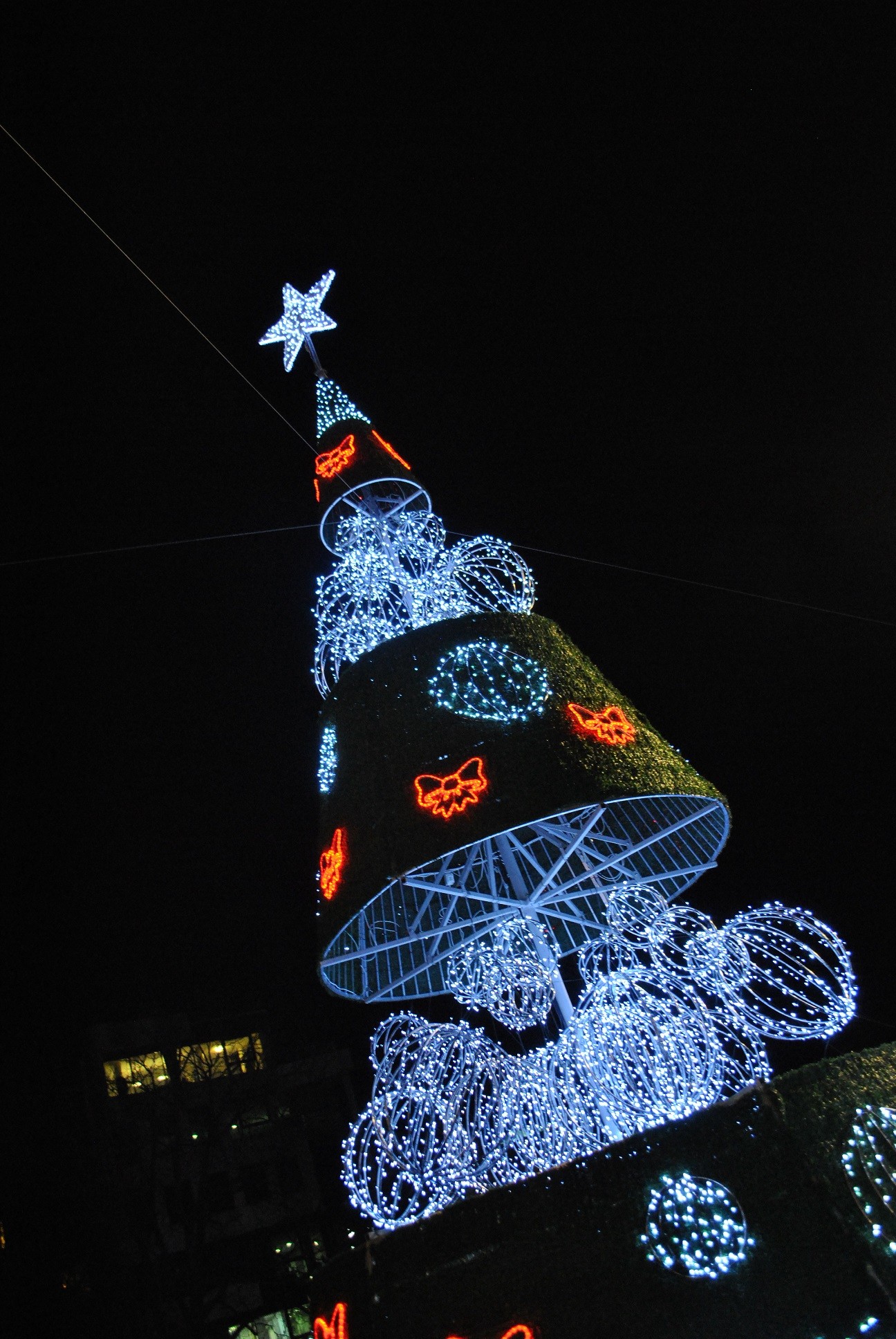 Коледните светлини на елхата грейнаха в центъра на Русе
