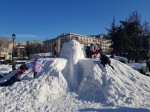  В рамките на Ruse Ice Fest 2016 се проведе академия за млади творци, които изработваха от сняг фигура – мамута Мани