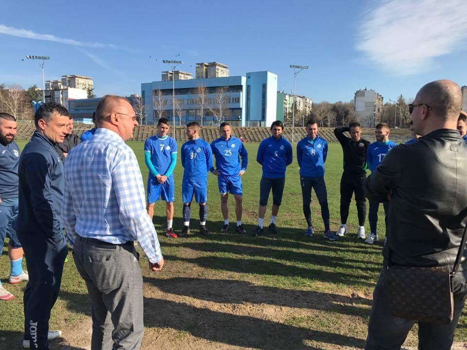 Пламен Нунев пожела успех на футболистите от `Дунав` в предстоящите мачове
