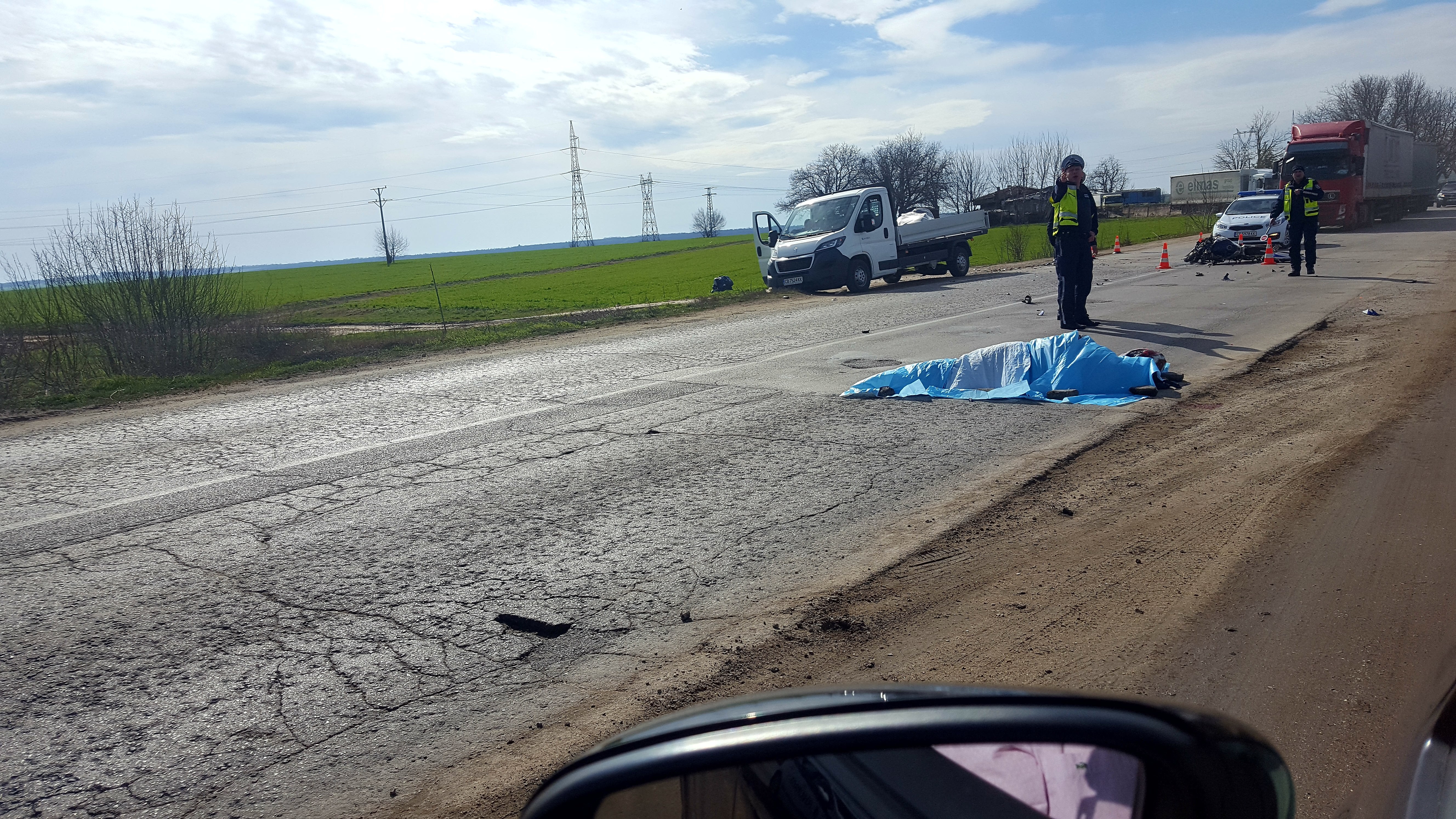 Моторист загина днес на пътя Русе - Бяла