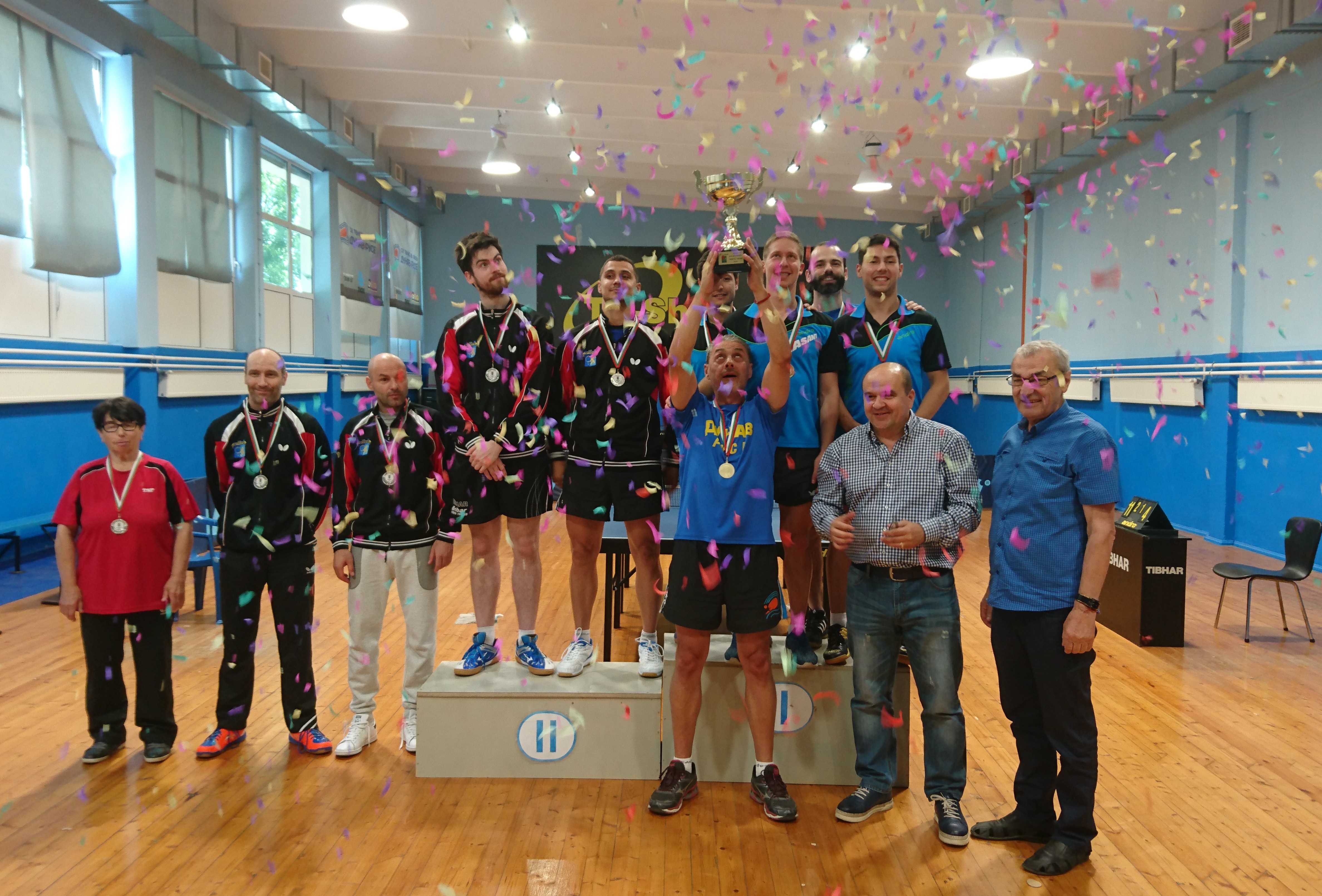 Историческа втора поредна титла спечелиха мъжете на СКТМ `Дунав` Русе в Държавния отборен шампионат!