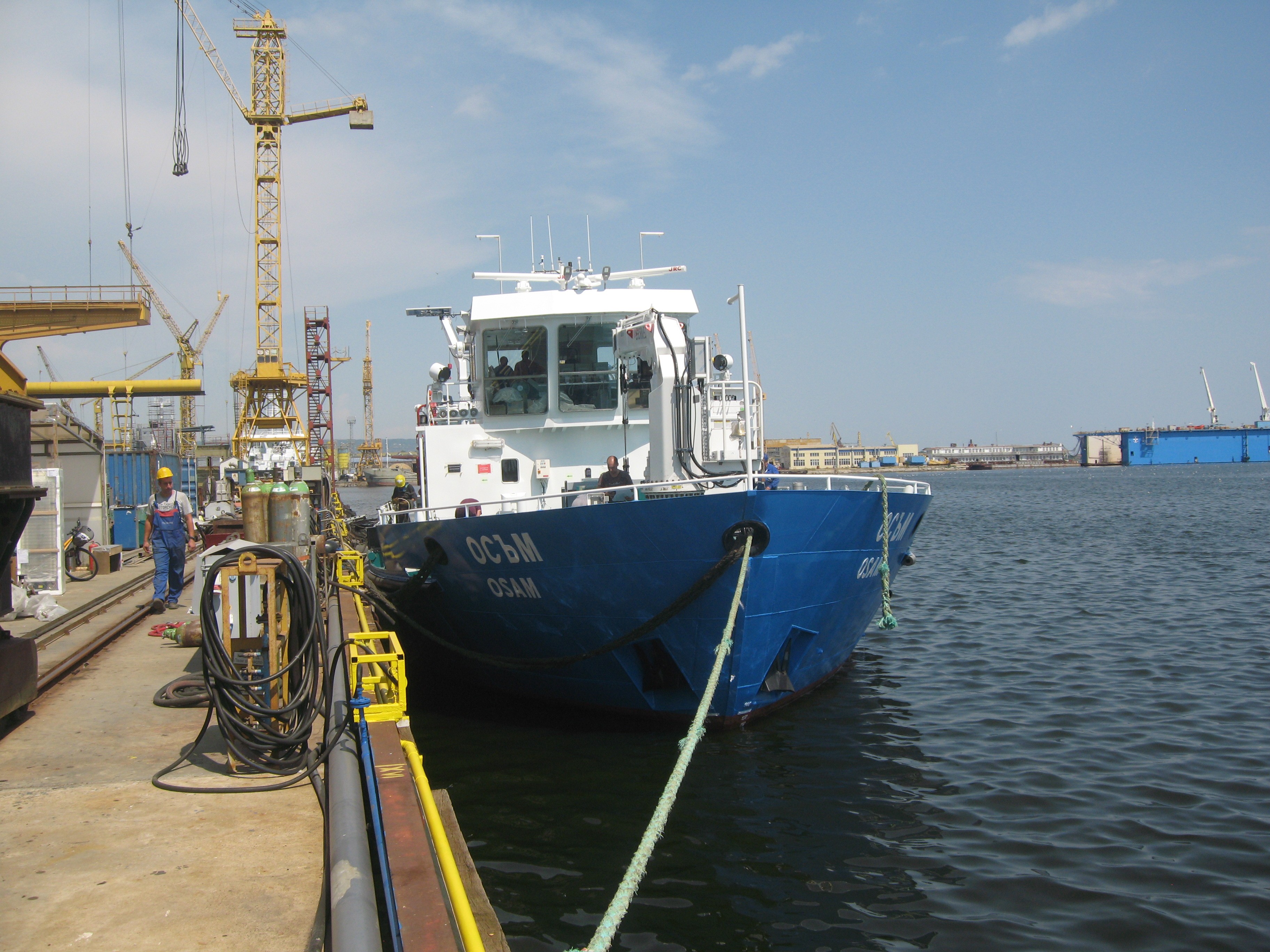 Новият маркиращ кораб на ИАППД пристига в Русе