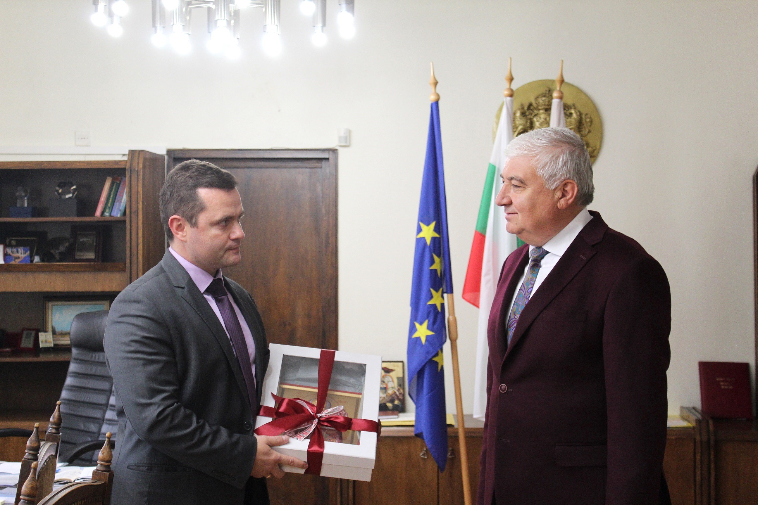 Пенчо Милков се срещна с кмета на Гюргево Николае Барбу
