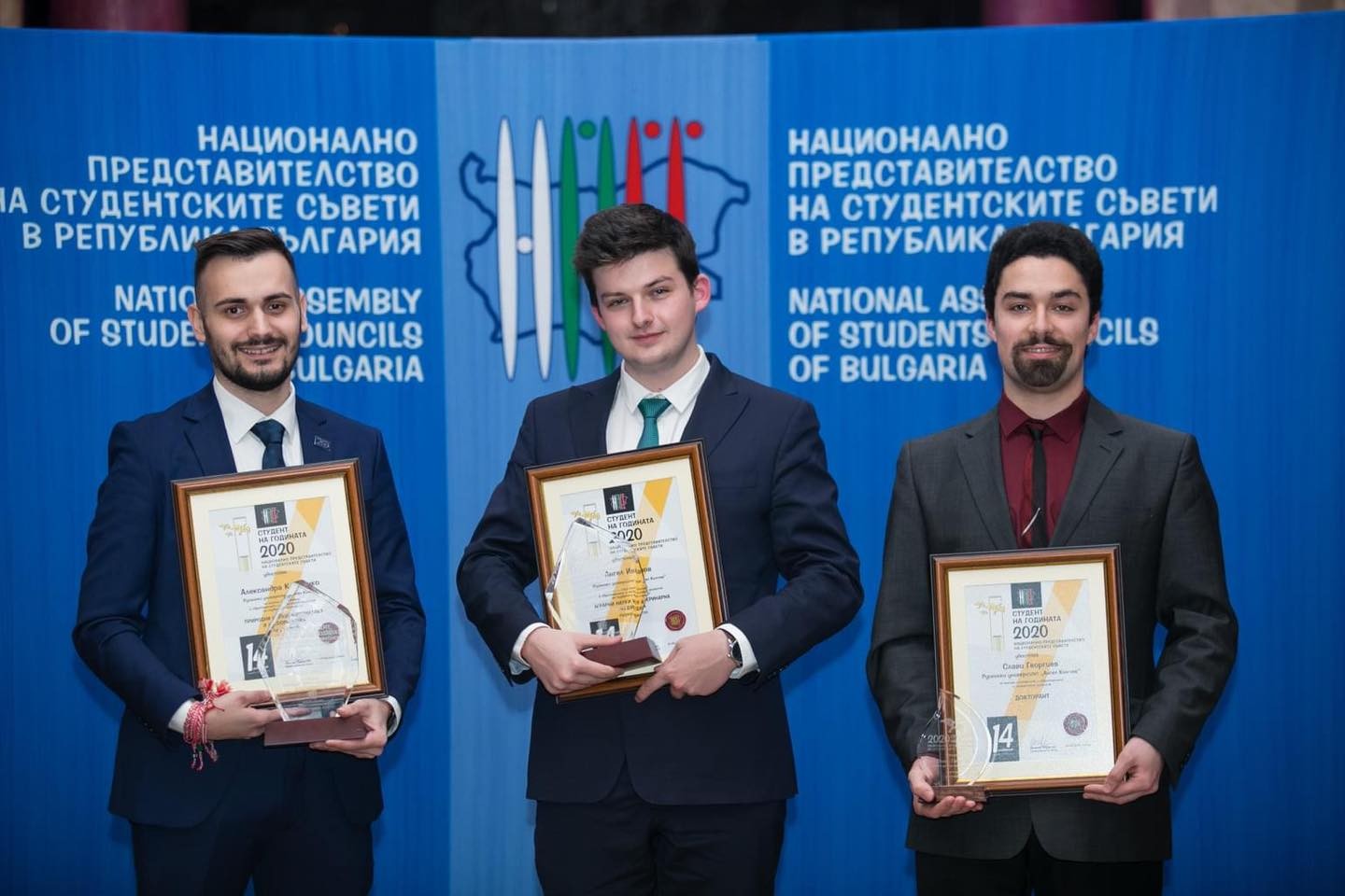 Три призови награди за възпитаниците на  Русенския университет в конкурса  „Студент на годината“