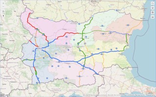 Интерактивната карта представя развитието на транспортната инфраструктура до 2040 