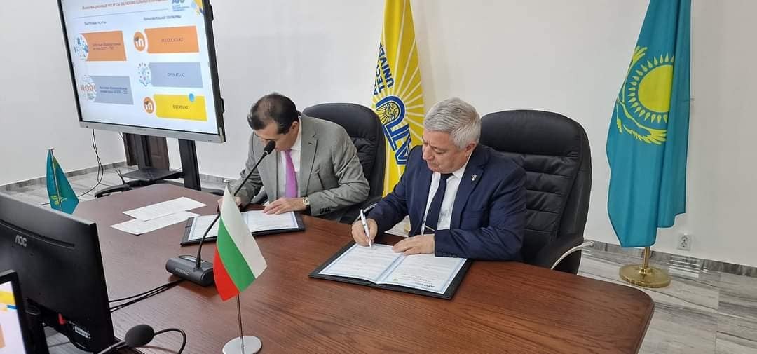 Договор за сътрудничество с Алматинския технологичен университет, Казахстан подписа ръководството на Русенския университет