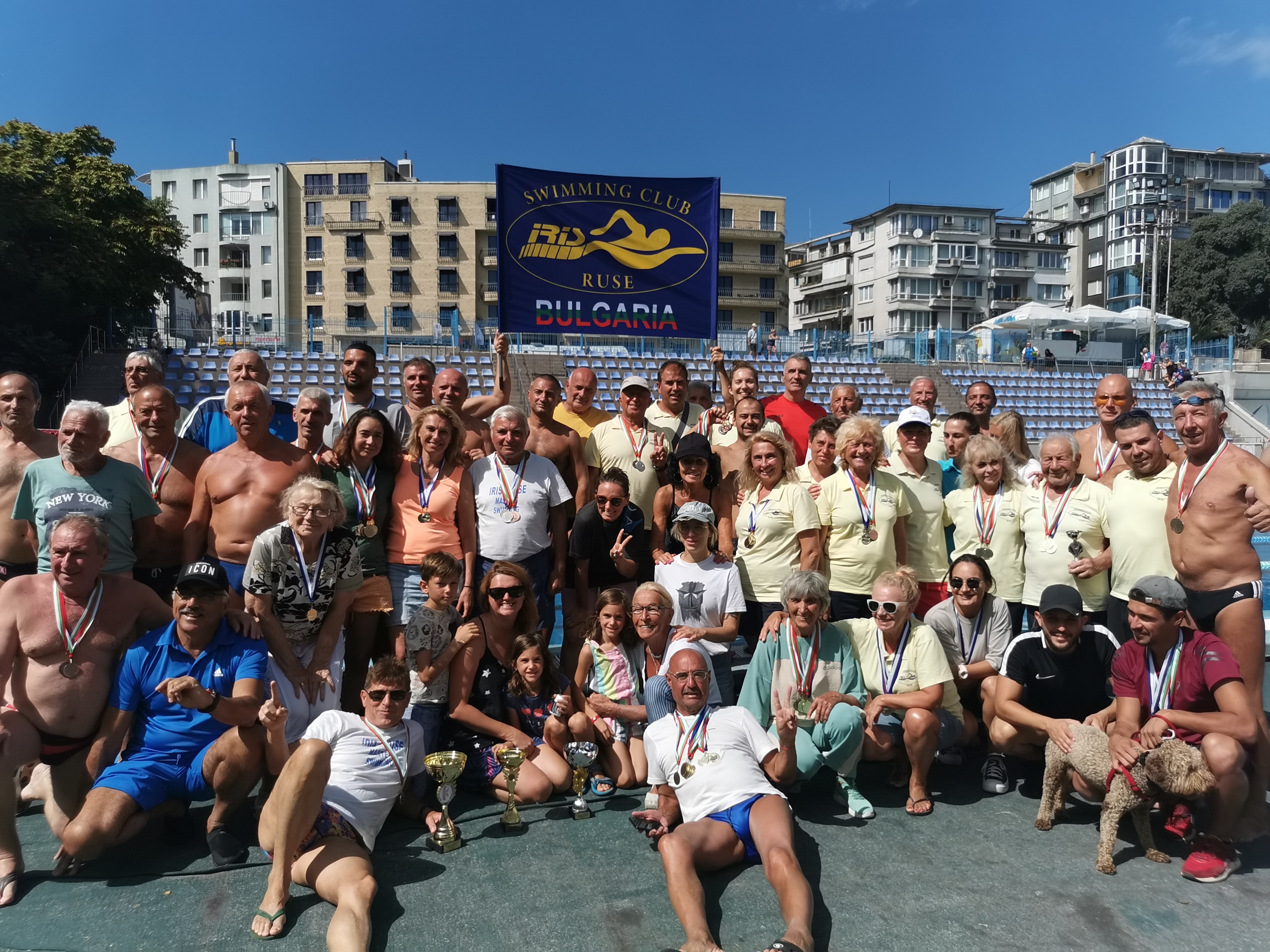 За осма поредна година плувците на „Ирис Русе Ветерани“ са комплексен  шампион на България