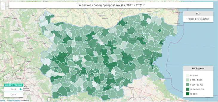 Борово и Ценово и още  81 общини в България не покриват критериите за достатъчно население