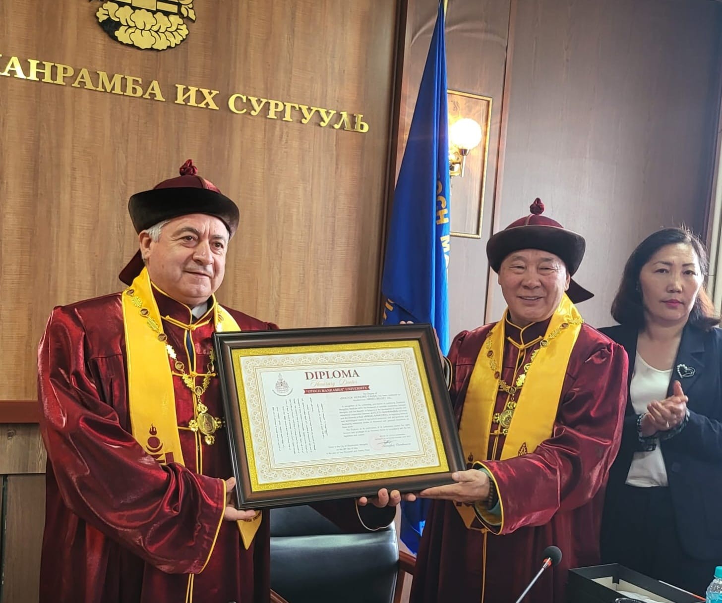 Академик Христо Белоев е удостоен с почетното звание „Доктор хонорис кауза“ на университета  в Улан Батор, Монголия