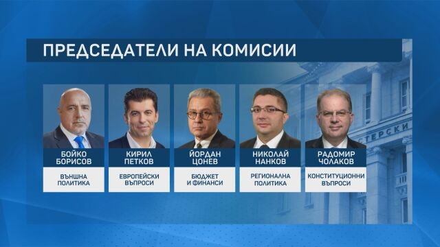 Избраха почти всички председатели на комисии в Народното събрание, ето кои са те