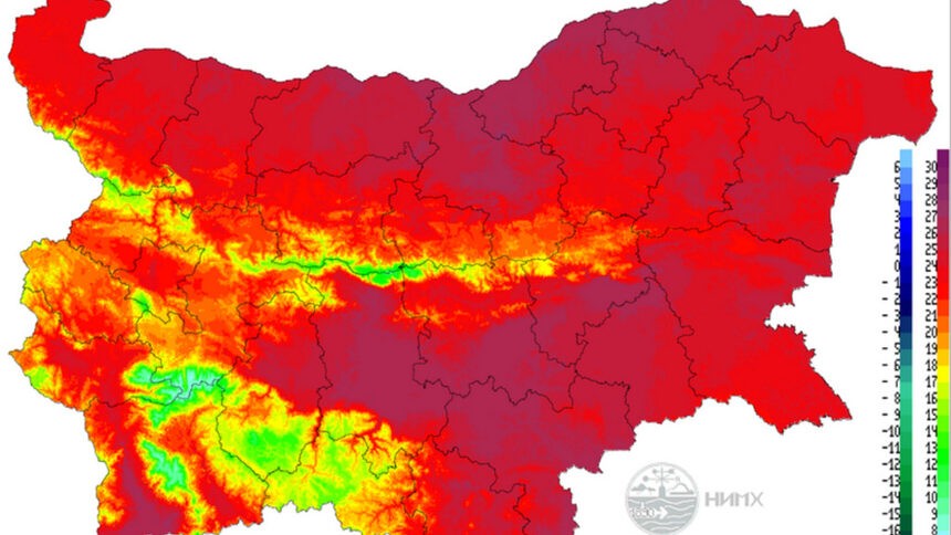 Август в България е бил най-горещият за последните 70 години, отчитат метеоролозите