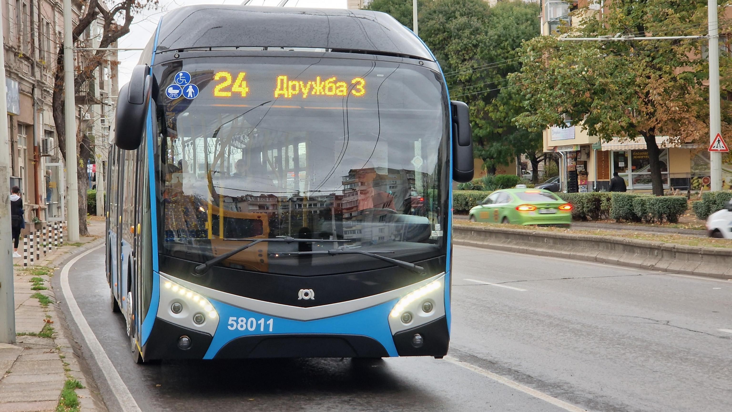 Новите тролейбуси на „Общински транспорт Русе“ вече се ползват от русенци
