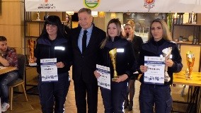 Женският отбор на ОДМВР - Русе се класира втори в годишното състезание ,,Пътен полицай на годината 2023,,