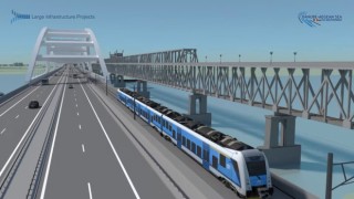   Предвижда се мостът да бъде комбиниран – пътен и железопътен, с дължина около 2 км.
