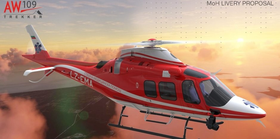 Първият медицински хеликоптер кацна в България