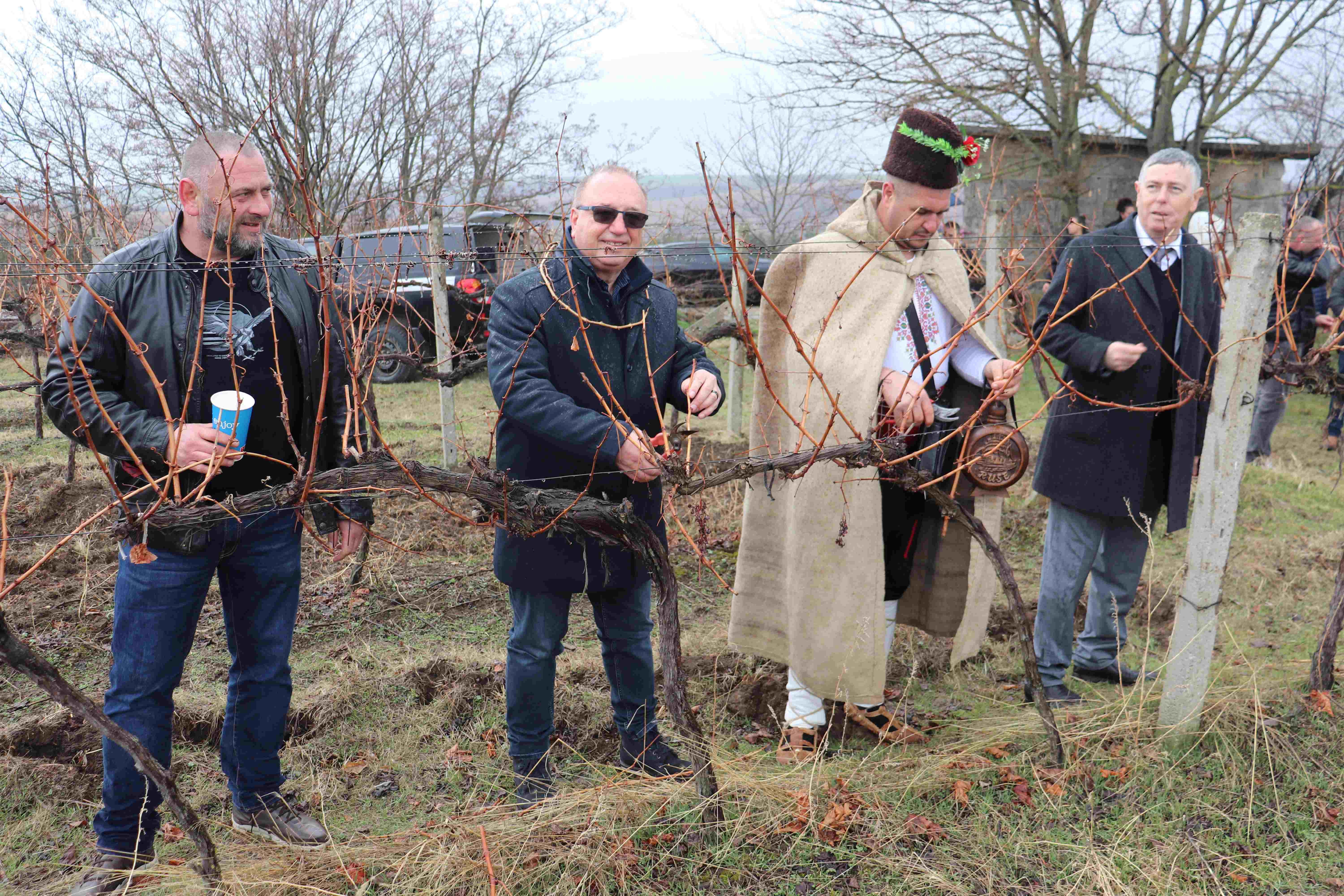 Кметовете на Пиргово и на община Иваново посрещнаха на Зарезан местни и гости на лозята на Емил Стоянов 