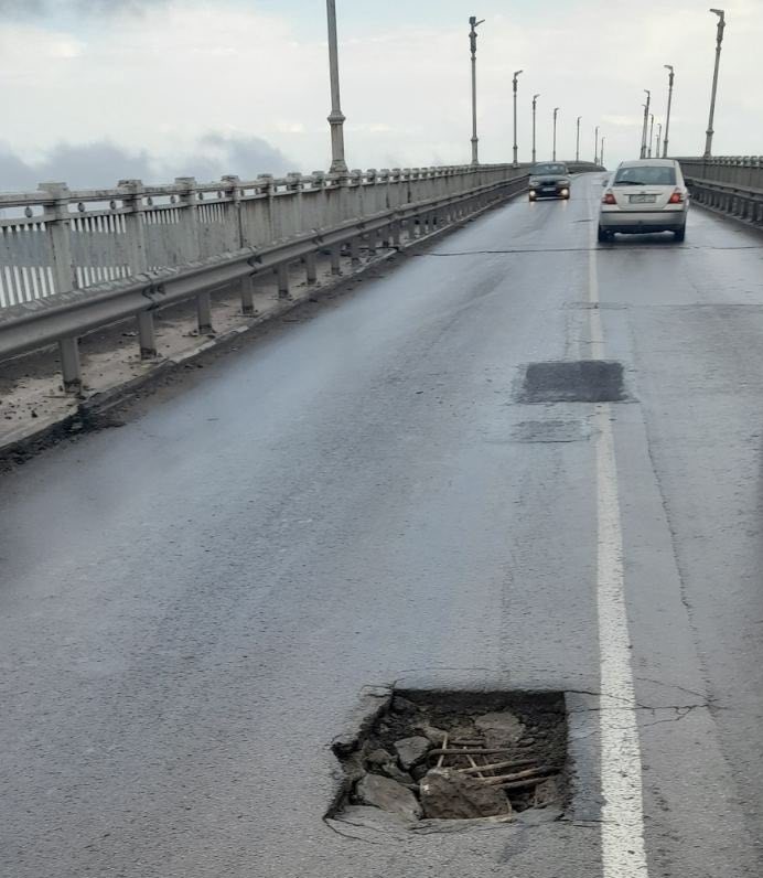  Участък от Дунав мост при Русе пропадна в българския участък на съоръжението